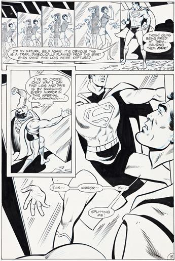 WERNER ROTH (1921-1973) / VINCE COLLETTA (1923-1991) This mirror is splitting me! [COMICS / SUPERMAN / LOIS LANE]